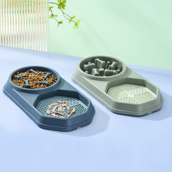 Dual Slow Feeder & Lick Mat Bowl Dual Slow Feeder & Lick Mat Bowl