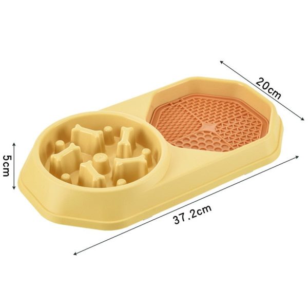 Dual Slow Feeder & Lick Mat Bowl Dual Slow Feeder & Lick Mat Bowl