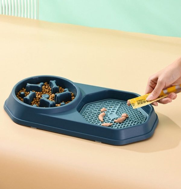 Dual Slow Feeder & Lick Mat Bowl Dual Slow Feeder & Lick Mat Bowl