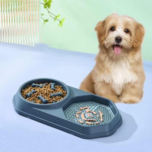 Dual Slow Feeder & Lick Mat Bowl Dual Slow Feeder & Lick Mat Bowl