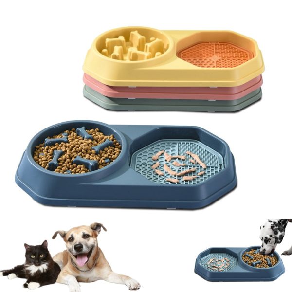 Dual Slow Feeder & Lick Mat Bowl Dual Slow Feeder & Lick Mat Bowl