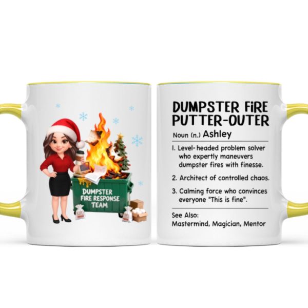 Dumpster Fire Putter-Outer Definition - Personalized Mug - Funny Gift For Coworkers, Boss, Supervisor