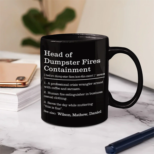 Dumpster Fire Response Team Definition - Personalized Mug Dumpster Fire Response Team Definition - Personalized Mug