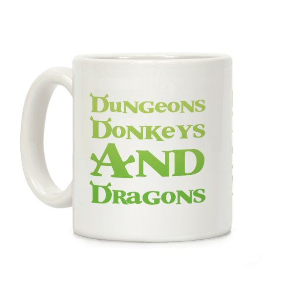 Dungeons, Donkeys and Dragons Coffee Mug Dungeons, Donkeys and Dragons Coffee Mug