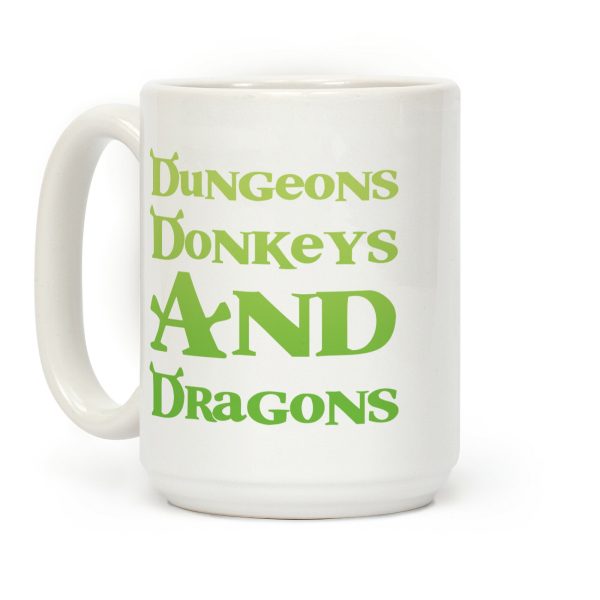 Dungeons, Donkeys and Dragons Coffee Mug Dungeons, Donkeys and Dragons Coffee Mug
