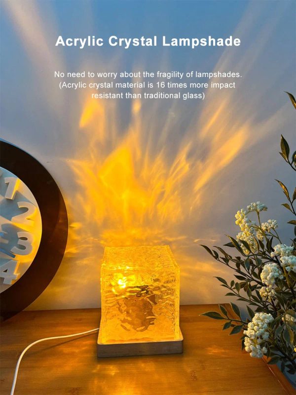 Dynamic Rotating Water Ripple Crystal Lamp Dynamic Rotating Water Ripple Crystal Lamp