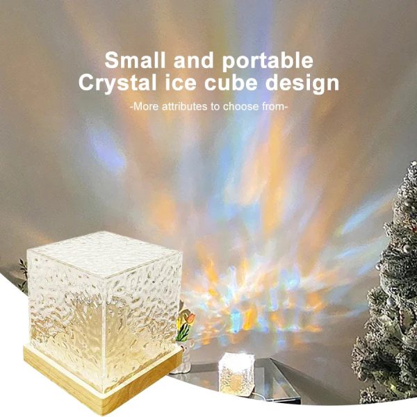 Dynamic Rotating Water Ripple Crystal Lamp Dynamic Rotating Water Ripple Crystal Lamp