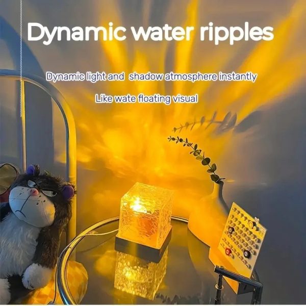 Dynamic Rotating Water Ripple Crystal Lamp Dynamic Rotating Water Ripple Crystal Lamp