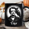 Edgar Allan Poe Spooky Portrait Personalized Mug Horror Villain Theme Halloween Gift with Custom Name Edgar Allan Poe Spooky Portrait Personalized Mug Horror Villain Theme Halloween Gift with Custom Name