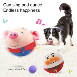 Electric Plush Toy Ball - Interactive Pet Toy for Dogs