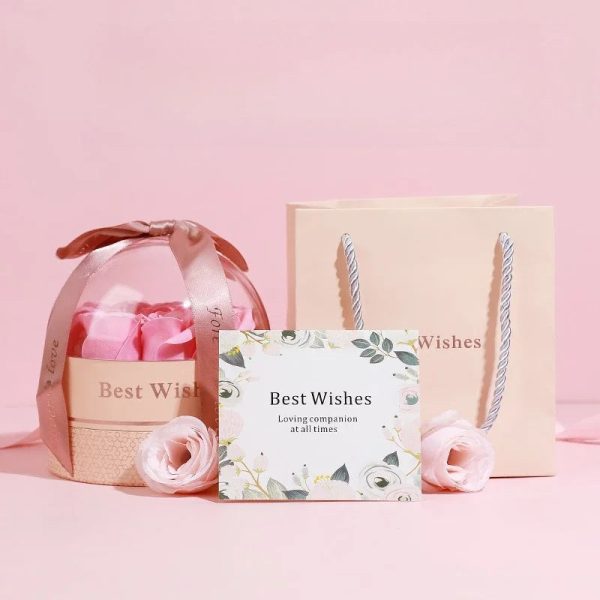 Elegant Preserved Rose Box with Hidden Jewelry Drawer Elegant Preserved Rose Box with Hidden Jewelry Drawer