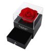 Elegant Preserved Rose Box with Hidden Jewelry Drawer Elegant Preserved Rose Box with Hidden Jewelry Drawer