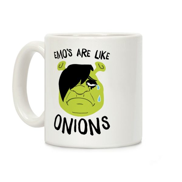 Emos Are Like Onions Coffee Mug Emos Are Like Onions Coffee Mug