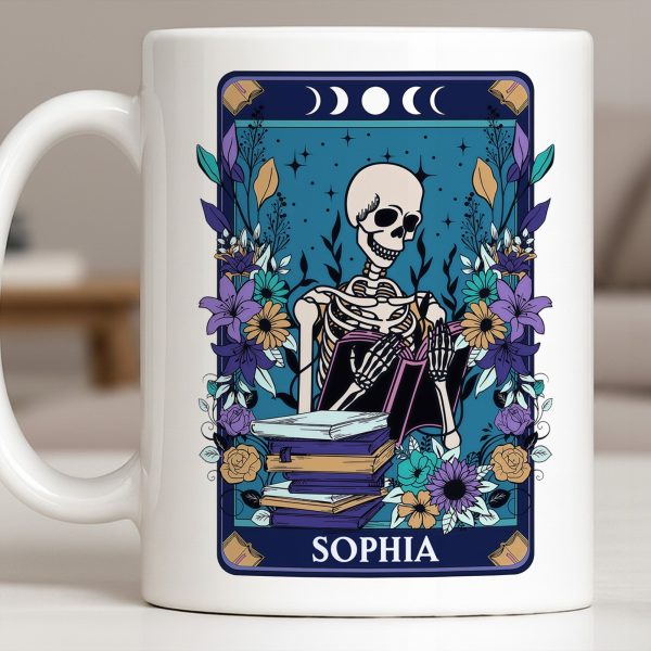 Enjoy Every Moment With Books And Flowers - Personalized Custom Coffee Mug - BLV079_MG Enjoy Every Moment With Books And Flowers - Personalized Custom Coffee Mug - BLV079_MG