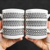 Enjoy Your Daily Coffee With Traditional Patterns, Geometric Lines - Personalized Custom Coffee Mug - FAM353_MG Enjoy Your Daily Coffee With Traditional Patterns, Geometric Lines - Personalized Custom Coffee Mug - FAM353_MG