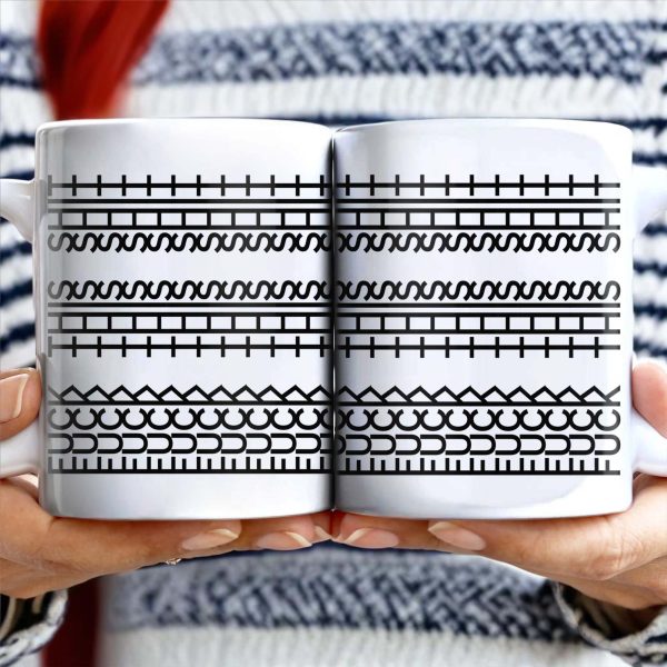 Enjoy Your Daily Coffee With Traditional Patterns, Geometric Lines - Personalized Custom Coffee Mug - FAM353_MG Enjoy Your Daily Coffee With Traditional Patterns, Geometric Lines - Personalized Custom Coffee Mug - FAM353_MG
