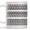 Enjoy Your Daily Coffee With Traditional Patterns, Geometric Lines - Personalized Custom Coffee Mug - FAM353_MG Enjoy Your Daily Coffee With Traditional Patterns, Geometric Lines - Personalized Custom Coffee Mug - FAM353_MG