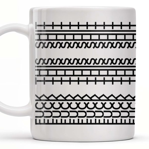Enjoy Your Daily Coffee With Traditional Patterns, Geometric Lines - Personalized Custom Coffee Mug - FAM353_MG Enjoy Your Daily Coffee With Traditional Patterns, Geometric Lines - Personalized Custom Coffee Mug - FAM353_MG
