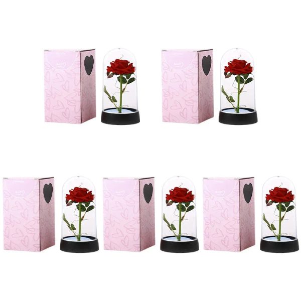 Eternal Rose in Glass Dome with LED Light – Romantic Gift for Valentine’s Day, Christmas, or Birthday Eternal Rose in Glass Dome with LED Light – Romantic Gift for Valentine’s Day, Christmas, or Birthday