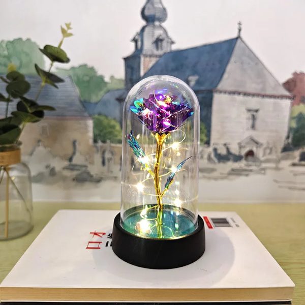 Eternal Rose Lamp LED Artificial Silk Flower Creative Gift for Valentine’s Day and Mother’s Day Eternal Rose Lamp LED Artificial Silk Flower Creative Gift for Valentine’s Day and Mother’s Day