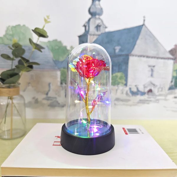 Eternal Rose Lamp LED Artificial Silk Flower Creative Gift for Valentine’s Day and Mother’s Day Eternal Rose Lamp LED Artificial Silk Flower Creative Gift for Valentine’s Day and Mother’s Day