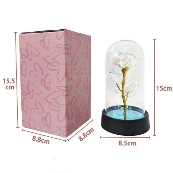 Eternal Rose Lamp LED Artificial Silk Flower Creative Gift for Valentine’s Day and Mother’s Day Eternal Rose Lamp LED Artificial Silk Flower Creative Gift for Valentine’s Day and Mother’s Day