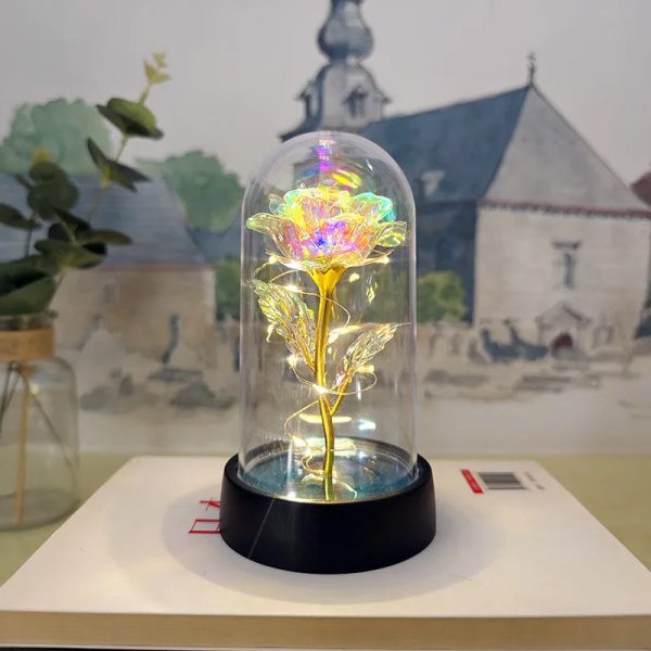 Eternal Rose Lamp LED Artificial Silk Flower Creative Gift for Valentine’s Day and Mother’s Day Eternal Rose Lamp LED Artificial Silk Flower Creative Gift for Valentine’s Day and Mother’s Day