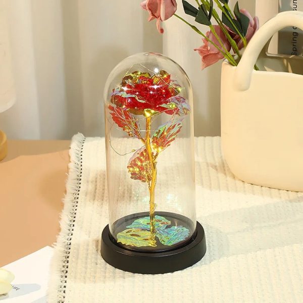 Eternal Rose LED Glass Flower Display