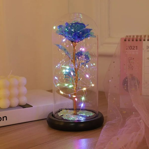 Eternal Rose LED Glass Flower Display