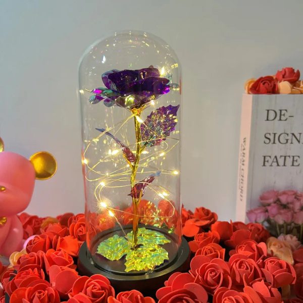 Eternal Rose LED Glass Flower Display