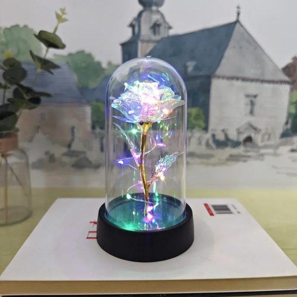 Eternal Rose LED Light Glass Dome