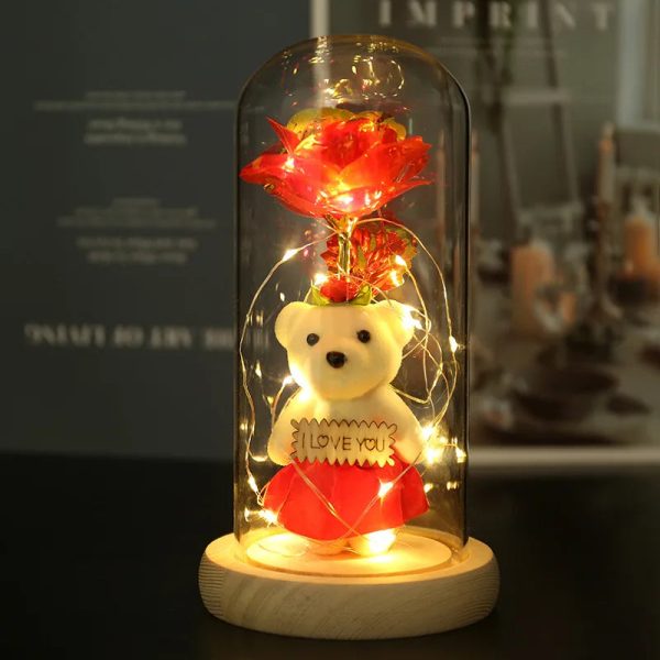 Eternal Rose LED Light in Glass Dome for Romantic Gifts Eternal Rose LED Light in Glass Dome for Romantic Gifts