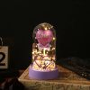 Eternal Rose LED Light in Glass Dome for Valentine's Day and Special Gifts