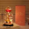 Eternal Rose LED Light with Acrylic Cover Romantic Desktop Flower Decoration Eternal Rose LED Light with Acrylic Cover Romantic Desktop Flower Decoration