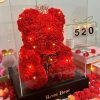 Eternal Rose Teddy Bear Artificial Floral Gift Eternal Rose Teddy Bear Artificial Floral Gift