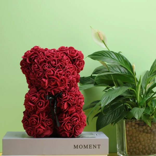 Eternal Rose Teddy Bear Artificial Floral Gift Eternal Rose Teddy Bear Artificial Floral Gift