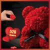 Eternal Rose Teddy Bear with Gift Box and Warm Lights Eternal Rose Teddy Bear with Gift Box and Warm Lights