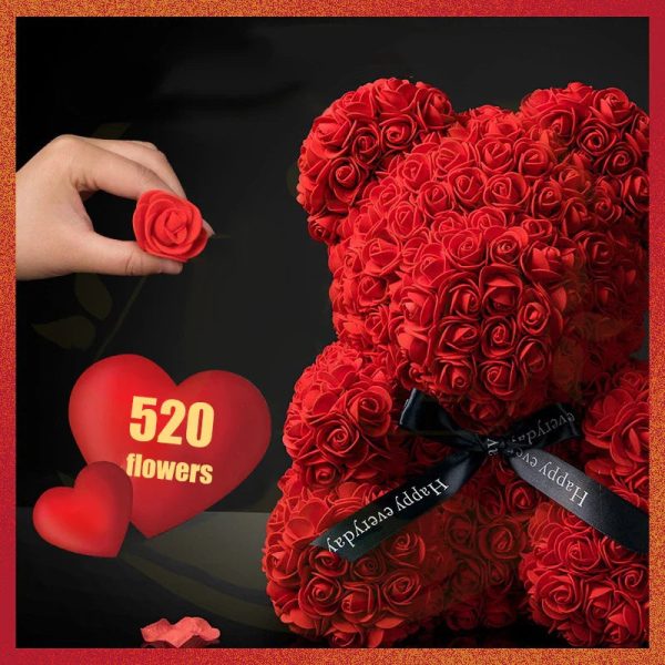 Eternal Rose Teddy Bear with Gift Box and Warm Lights Eternal Rose Teddy Bear with Gift Box and Warm Lights