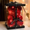 Eternal Rose Teddy Bear with Gift Box and Warm Lights Eternal Rose Teddy Bear with Gift Box and Warm Lights