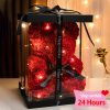 Eternal Rose Teddy Bear with Gift Box and Warm Lights Eternal Rose Teddy Bear with Gift Box and Warm Lights