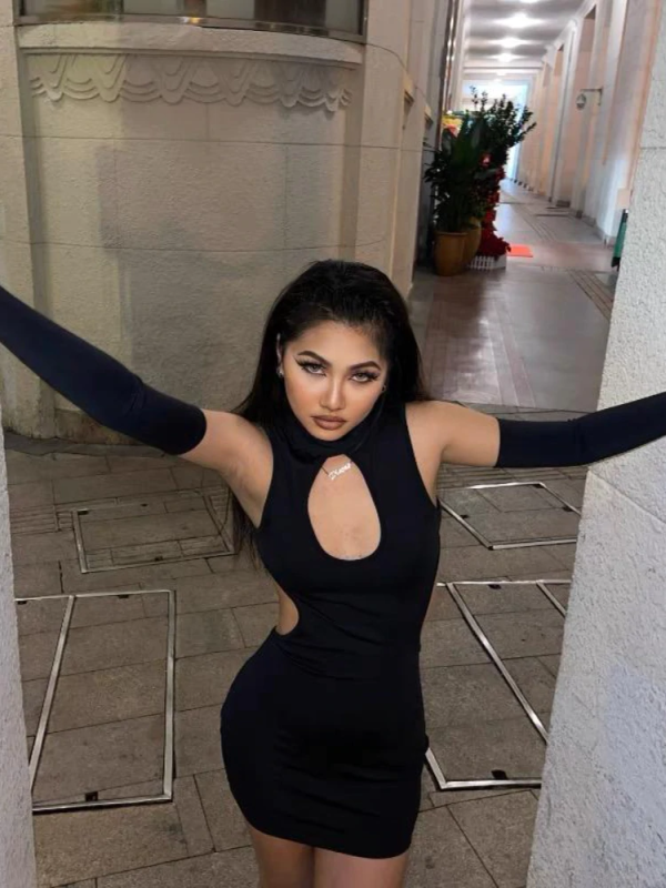 Euphoria Maddy Outfit Cut Out Bodycon Mini Black Dress Euphoria Maddy Outfit Cut Out Bodycon Mini Black Dress