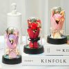 Everlasting Rose LED Glass Dome Bouquet Everlasting Rose LED Glass Dome Bouquet
