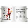 Every Day I Love You More, Couple And Calendar Design - Personalized Custom Coffee Mug - CPL1141_MG Every Day I Love You More, Couple And Calendar Design - Personalized Custom Coffee Mug - CPL1141_MG
