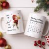 Every Day I Love You More, Couple And Calendar Design - Personalized Custom Coffee Mug - CPL1141_MG Every Day I Love You More, Couple And Calendar Design - Personalized Custom Coffee Mug - CPL1141_MG
