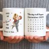 Every Day I Love You More, Couple And Calendar Design - Personalized Custom Coffee Mug - CPL1141_MG Every Day I Love You More, Couple And Calendar Design - Personalized Custom Coffee Mug - CPL1141_MG