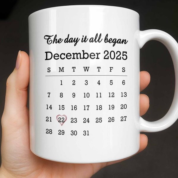Every Day I Love You More, Couple And Calendar Design - Personalized Custom Coffee Mug - CPL1141_MG Every Day I Love You More, Couple And Calendar Design - Personalized Custom Coffee Mug - CPL1141_MG