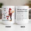 Every Day I Love You More, Couple And Calendar Design - Personalized Custom Coffee Mug - CPL1141_MG Every Day I Love You More, Couple And Calendar Design - Personalized Custom Coffee Mug - CPL1141_MG