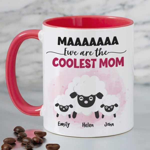 Ewe Are The Coolest Mom, Gift For Mom, Personalized Mug, Sheep Mug, Mother's Day Gift Ewe Are The Coolest Mom, Gift For Mom, Personalized Mug, Sheep Mug, Mother's Day Gift