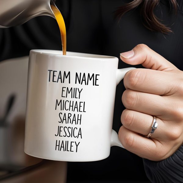Excellence Team Motivation Custom Mug - Personalized Custom Coffee Mug - COL084_MG