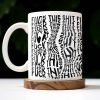 Express Yourself With Bold Text Graphics - Personalized Custom Coffee Mug - FAM363_MG